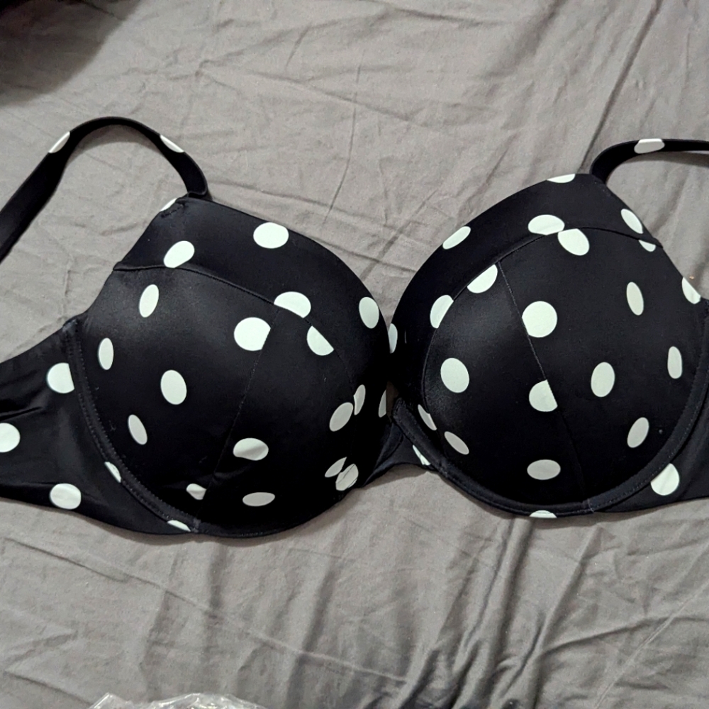 Victoria's Secret Black & White Bikini - 3 Tops and 1 bottom